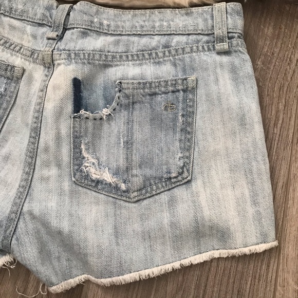 Rag & Bone | light wash cut off denim shorts - Picture 5 of 8